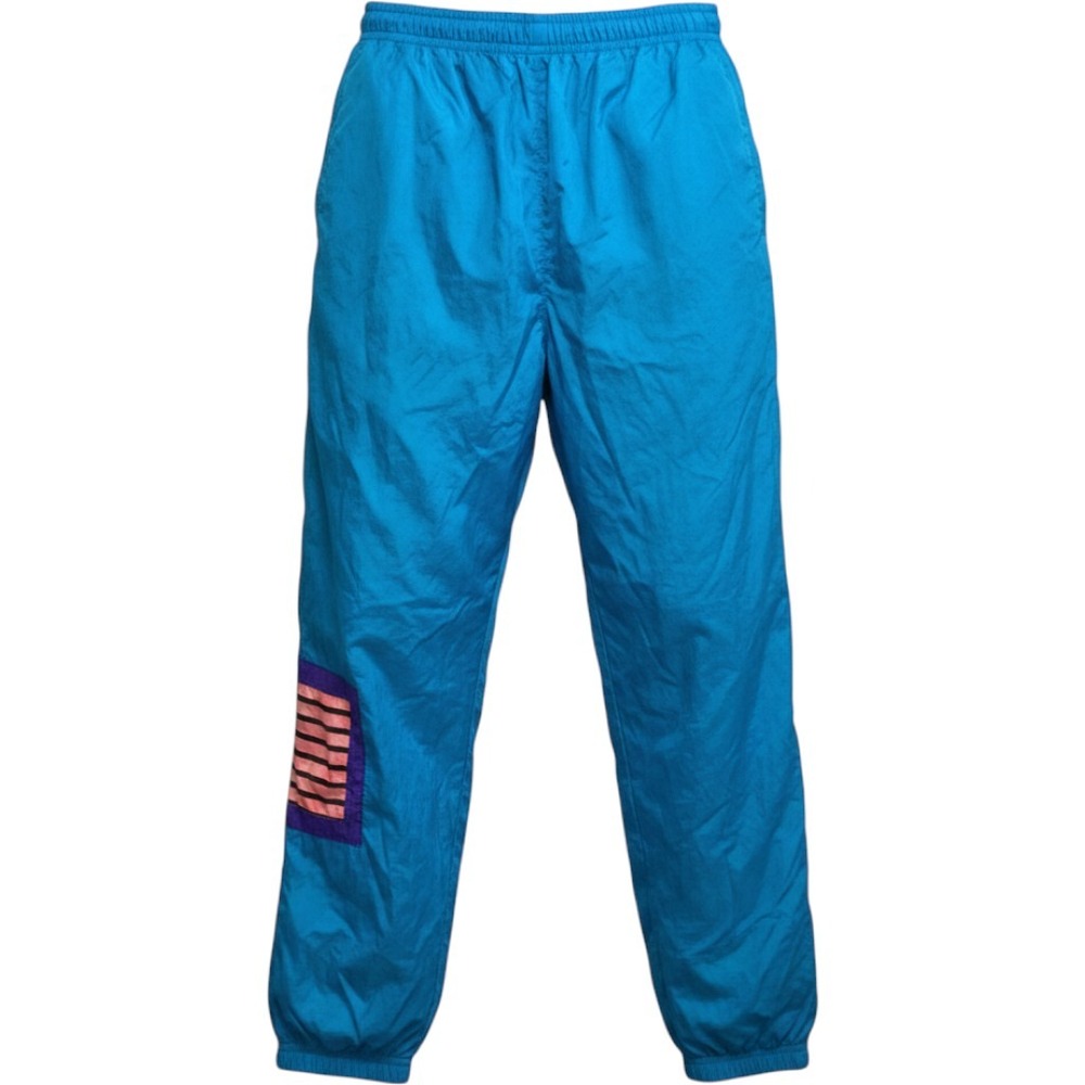 Unbranded Track Pants Mens Large Blue Vintage 90s Nylon Windbreaker Graphic